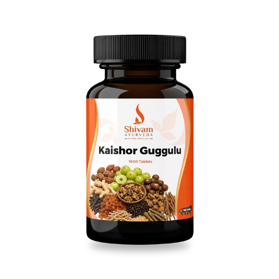 Kaishor Guggulu from Shivam Ayurveda, Front of pack