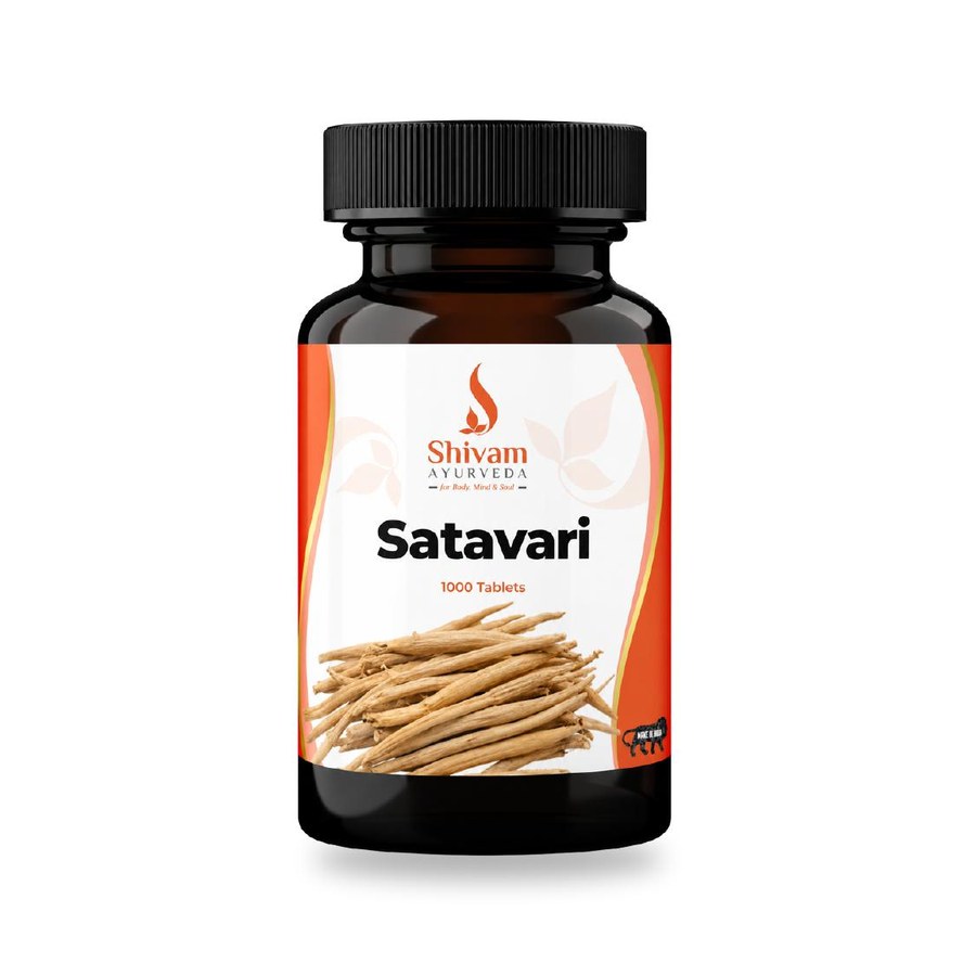 Shatavari Tablet from Shivam Ayurveda, Front of pack