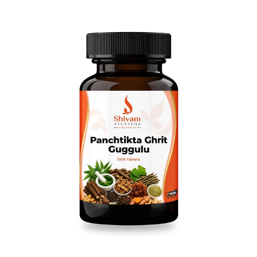 Panchtikta Ghrit Guggulu pack, skin & blood care - Shivam Ayurveda