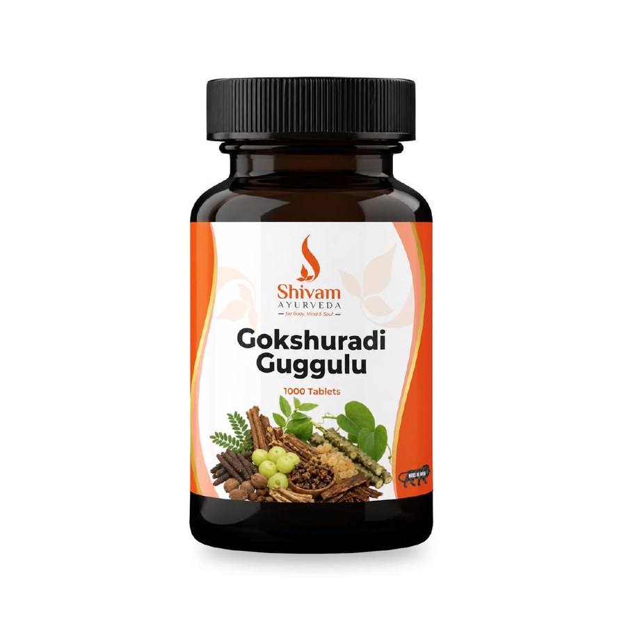 Gokshuradi Guggulu pack, urinary & kidney - Shivam Ayurveda