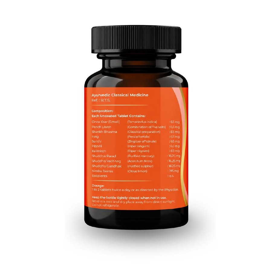 Shankh Vati composition and dosage panel